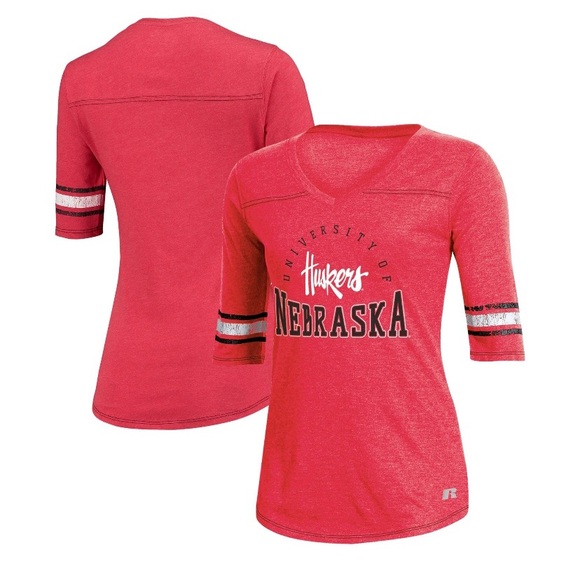 Women's Russell Nebraska Cornhuskers V-Neck - Picture 3 of 3